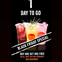 The wait is almost over! There's just 1 DAY TO GO! 

Get ready to double the refreshment without doubling the cost. Bring a friend, or keep both for yourself—no judgment here! 

📅 All Day Tomorrow 
📍 Available at all Pearls Bubble Tea locations 

This is the deal you don’t want to miss! Tag your bubble tea bestie and make your plans now. 💬 

#PearlsBubbleTea #BlackFridayDeals #BOGOF #BubbleTeaLovers #CountdownToBlackFriday