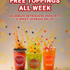 Freshers Week just got sweeter!

The next 2 weeks only: get 1 free topping of your choice with any drink. Whether you’re team jelly, or popping pearls – the choice is yours! Because bubble tea hits different when it’s on the house. 🧋

📍 Pearls Bubble Tea
📅 Freshers Week – all week long

#PearlsBubbleTea #FreshersWeek #BobaTime #uni #unilife #student #offer
#brighton #Sussex #SussexUni #falmer